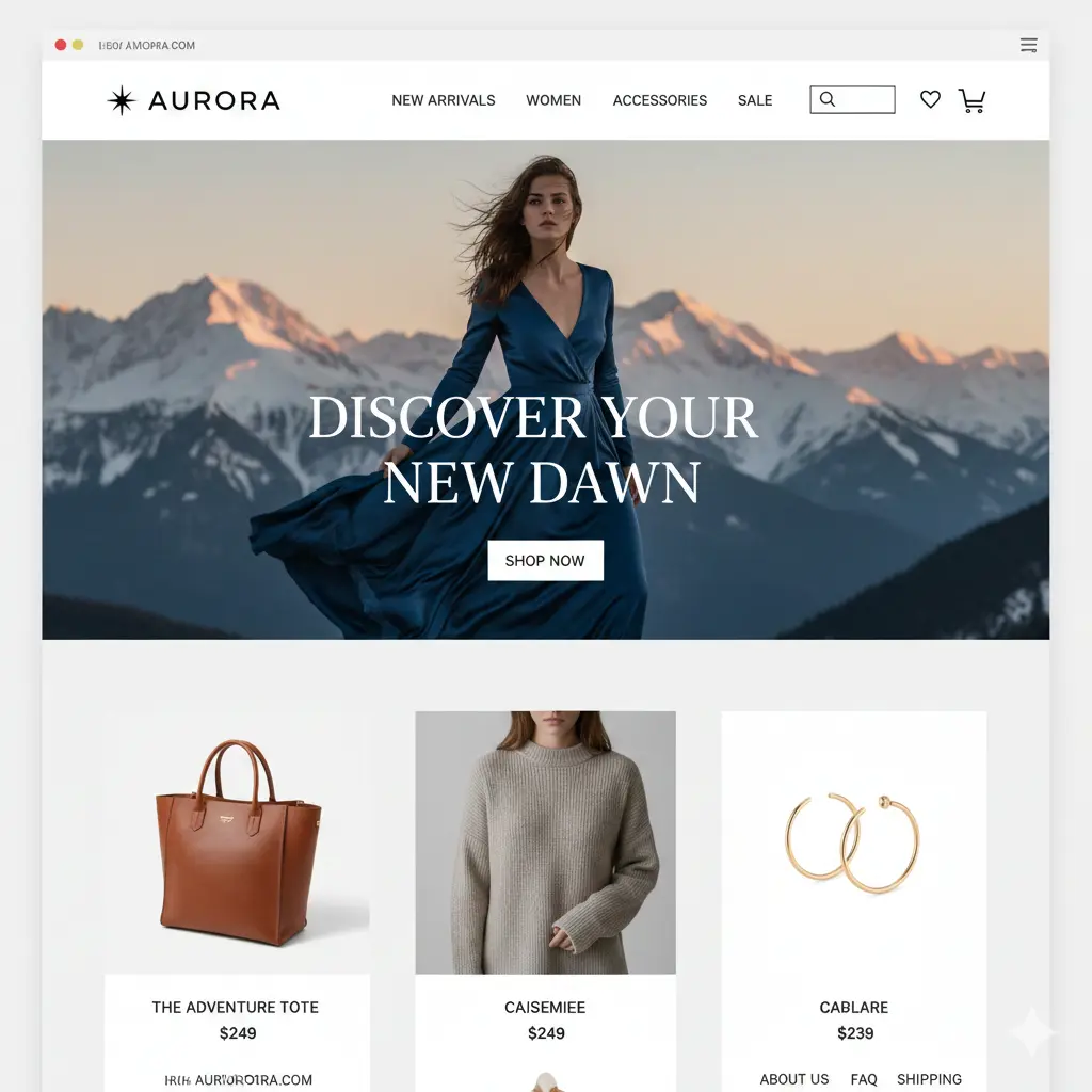 E-commerce website design