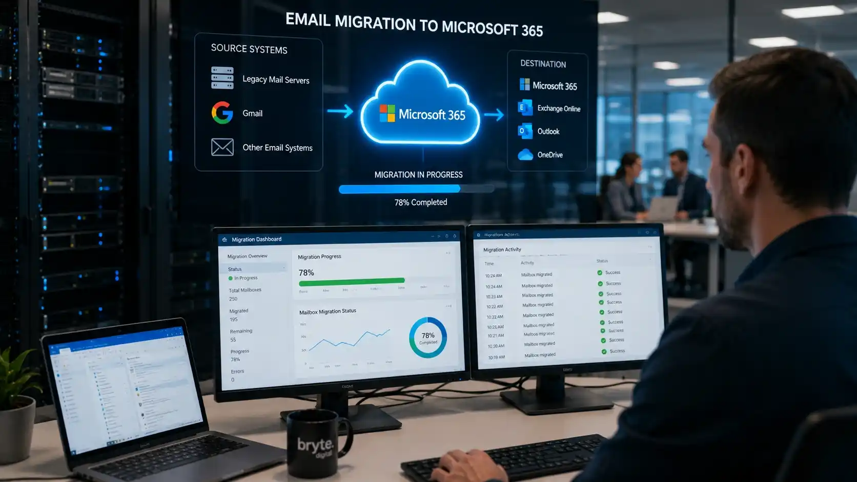 Secure email migration from Gmail and legacy systems to Microsoft 365